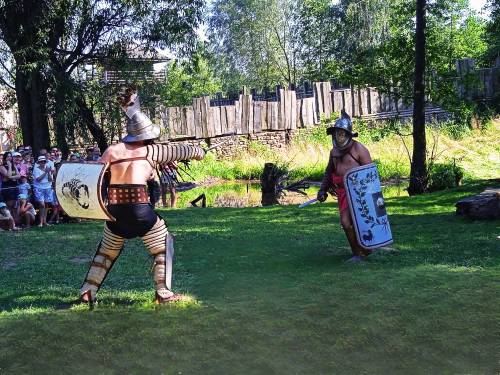 Pokaz walk gladiatorów ze szkoły gladiatorskiej Lvdvs Magnvs Cacti.